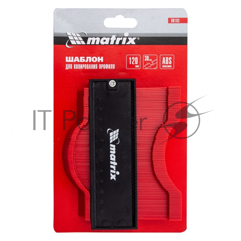 Шаблон для копирования профиля 12см, пластиковый// Matrix