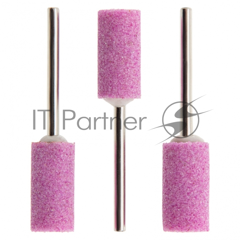 Шарошка абразивная, цилиндр, 10 x 20 мм, хвостовик 3 мм, F80, 3шт.// Matrix