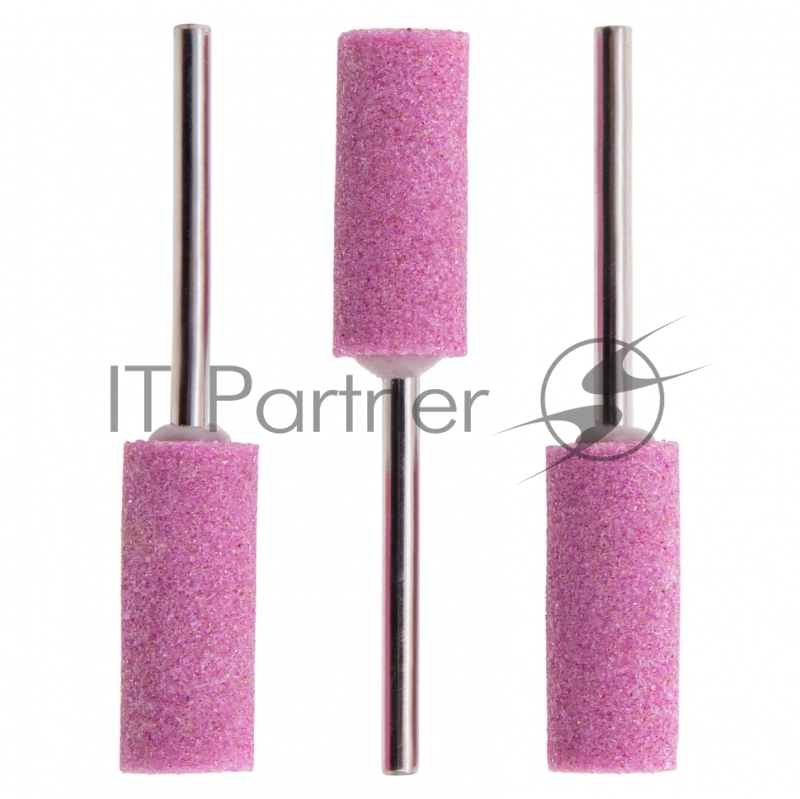 Шарошка абразивная, цилиндр удлин., 10 x 25 мм, хвостовик 3 мм, F80, 3шт.// Matrix