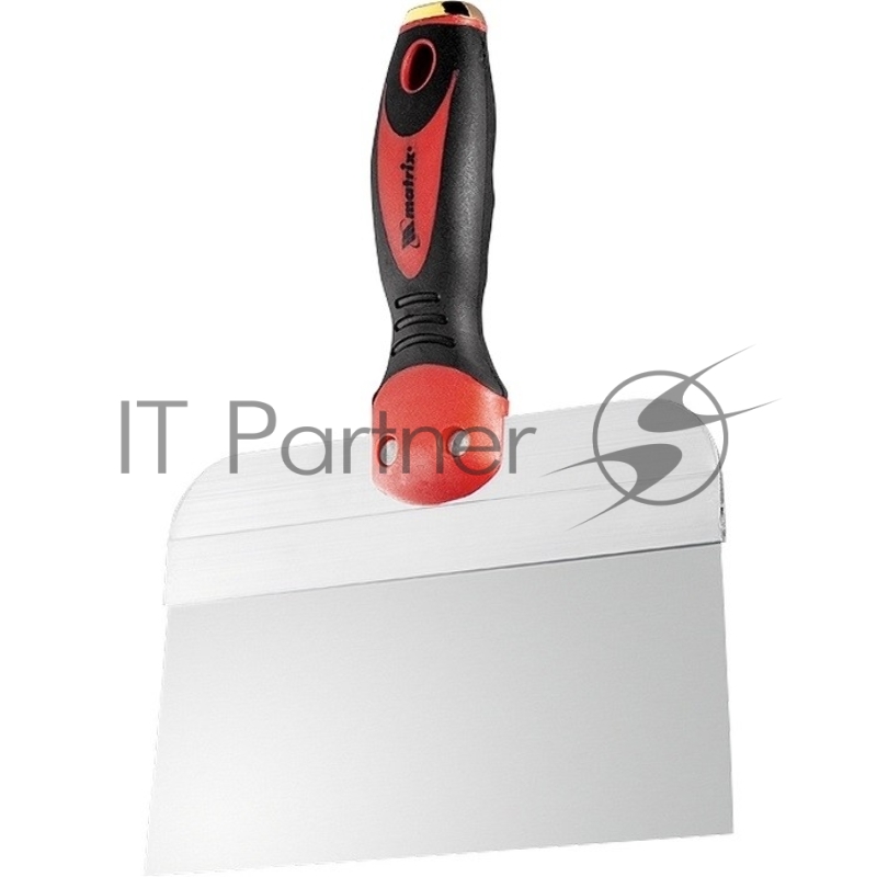 Шпатель фасадный из нержавеющей стали, 300 мм, 2-комп. ручка, широкое полотно// Matrix