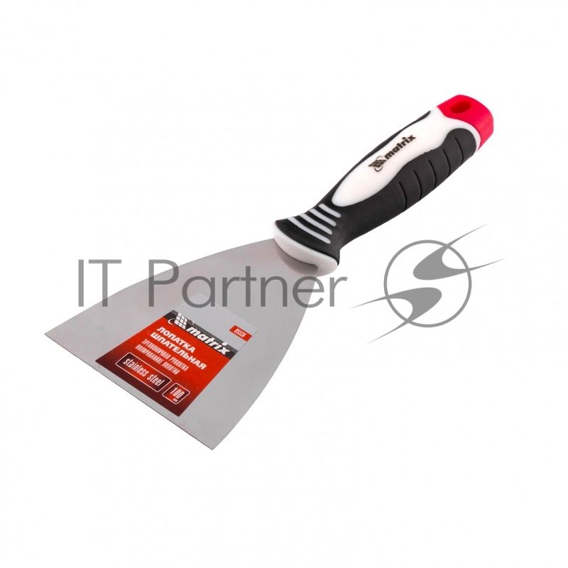 Шпательная лопатка из нержавеющей стали, 100 мм, 3-комп. ручка// Matrix