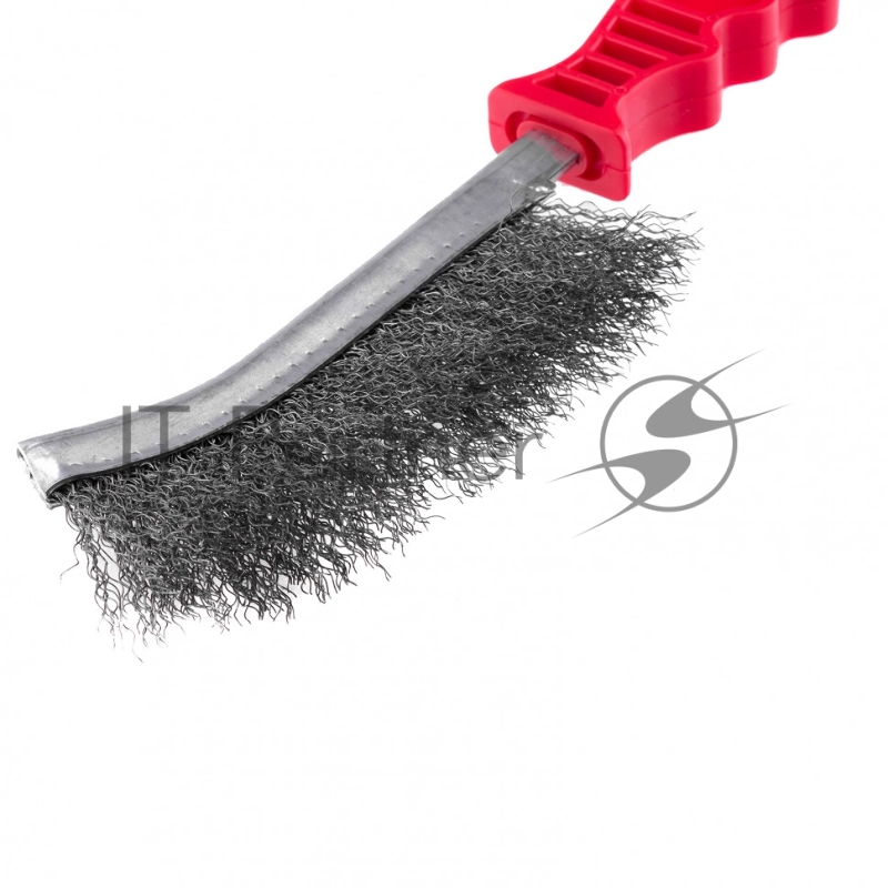 Щетка металлическая фосфатированная, пластиковая ручка// Matrix