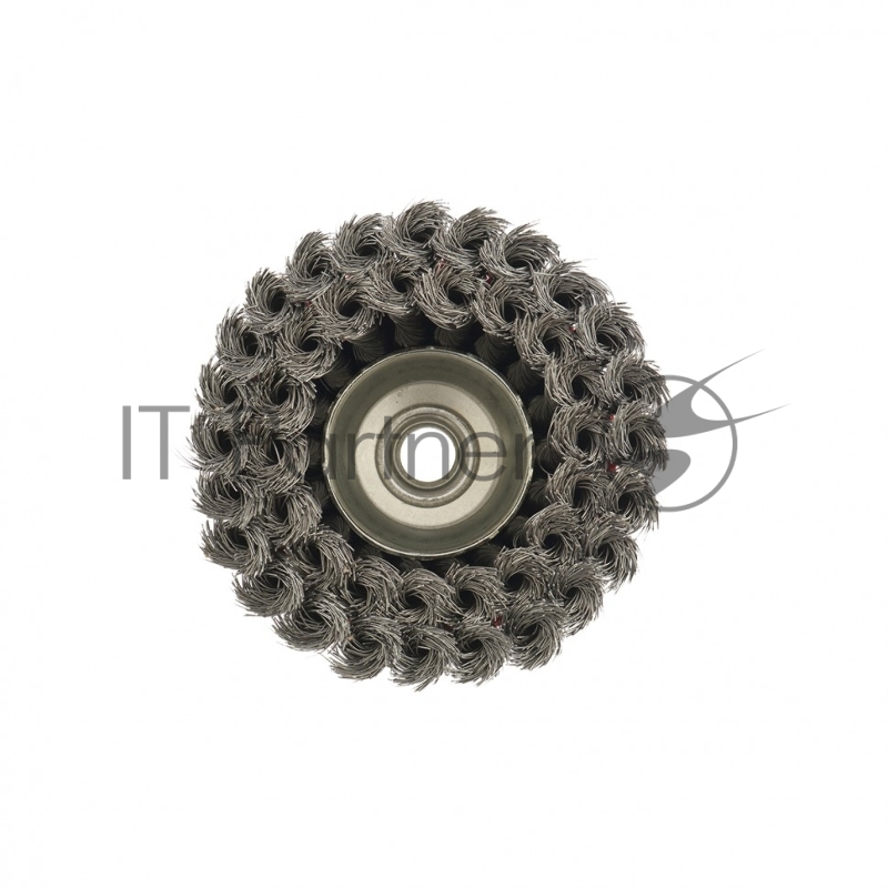 Щетка для УШМ, 100 мм, М14, Чашка, двухрядная, крученая проволока 0,35 мм// Matrix