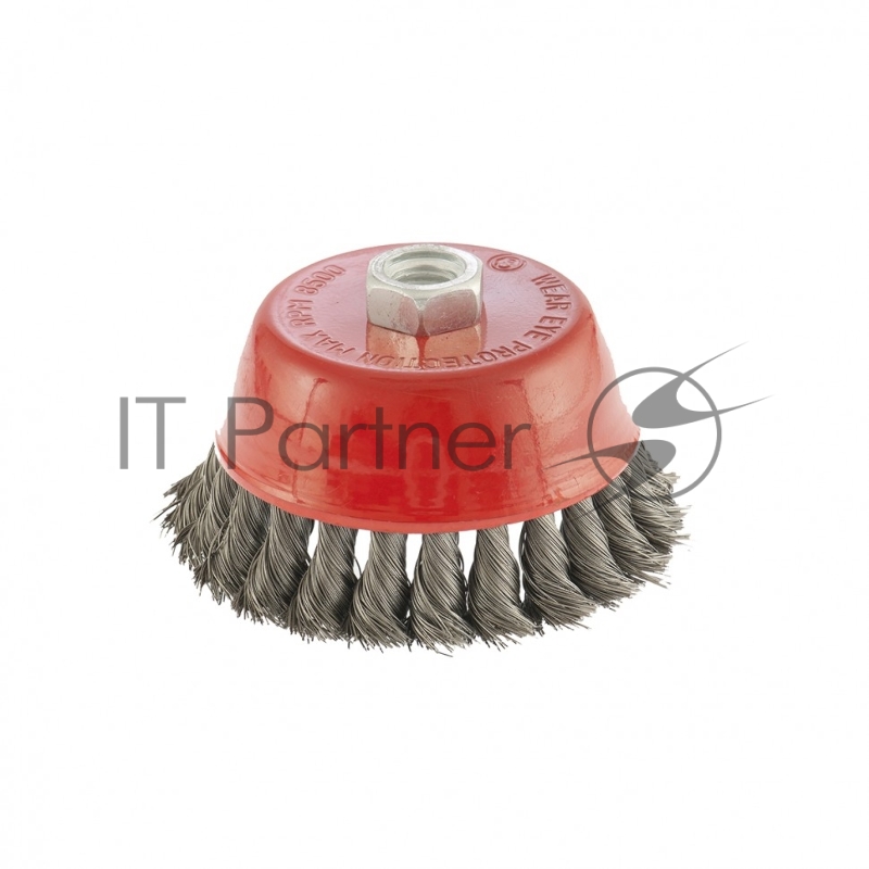 Щетка для УШМ, 100 мм, М14, Чашка, крученая проволока 0,35 мм// Matrix