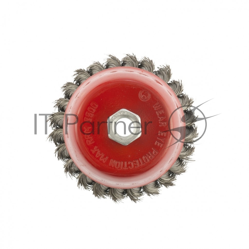 Щетка для УШМ, 100 мм, М14, Чашка, крученая проволока 0,35 мм// Matrix