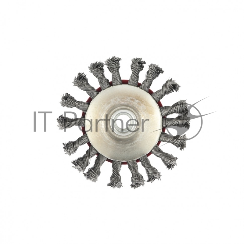 Щетка для УШМ, 115 мм, М14, Тарелка, крученая проволока 0,5 мм// Matrix