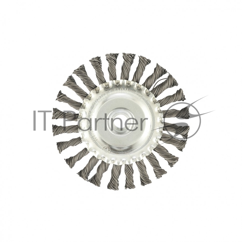 Щетка для УШМ, 125 мм, М14, Плоская, крученая проволока 0,8 мм// Matrix