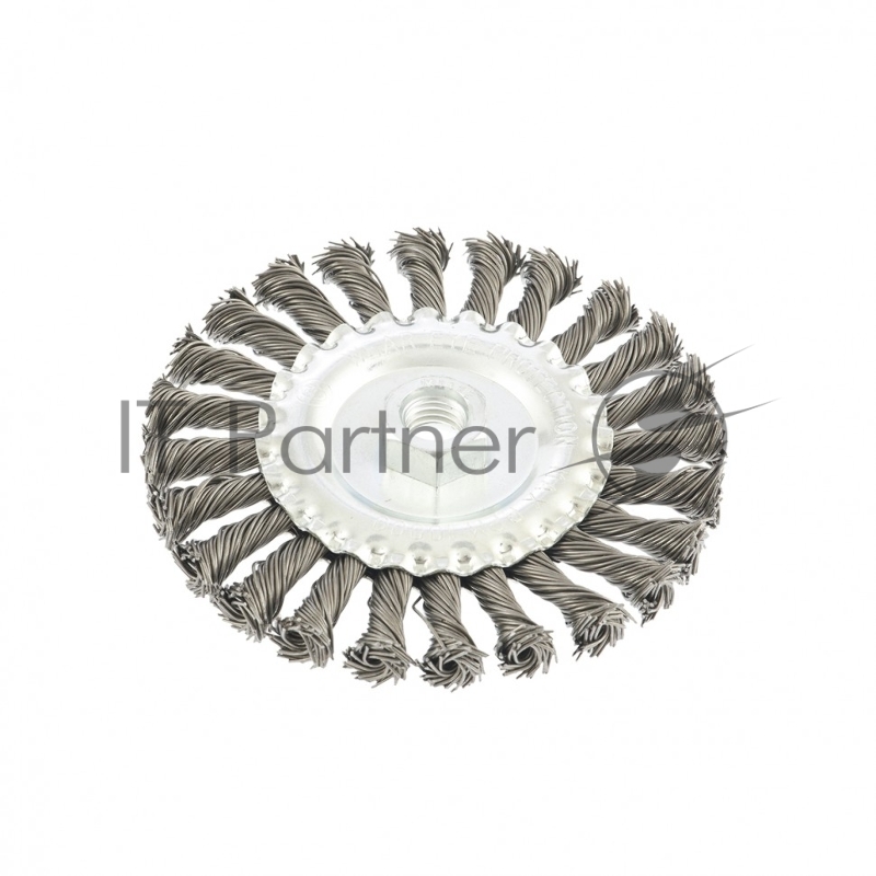 Щетка для УШМ, 125 мм, М14, Плоская, крученая проволока 0,8 мм// Matrix