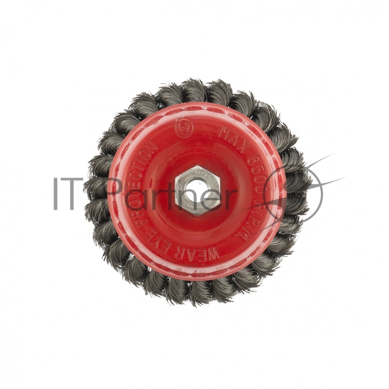 Щетка для УШМ, 125 мм, М14, Чашка, двухрядная, крученая проволока 0,35 мм// Matrix