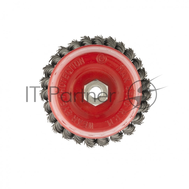 Щетка для УШМ, 125 мм, М14, Чашка, двухрядная, крученая проволока 0,8 мм// Matrix