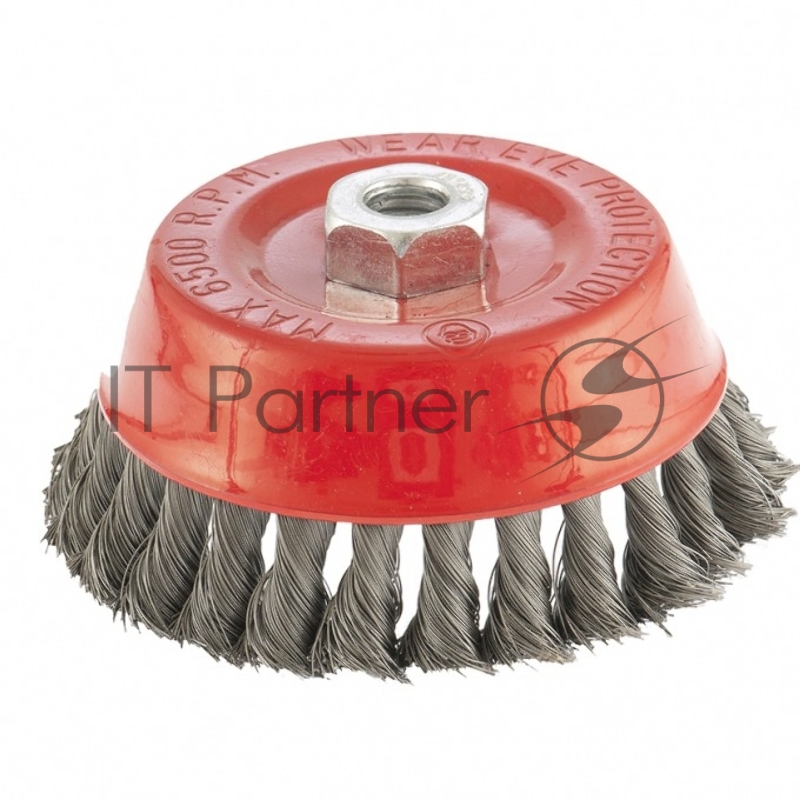 Щетка для УШМ, 125 мм, М14, Чашка, крученая проволока 0,35 мм// Matrix