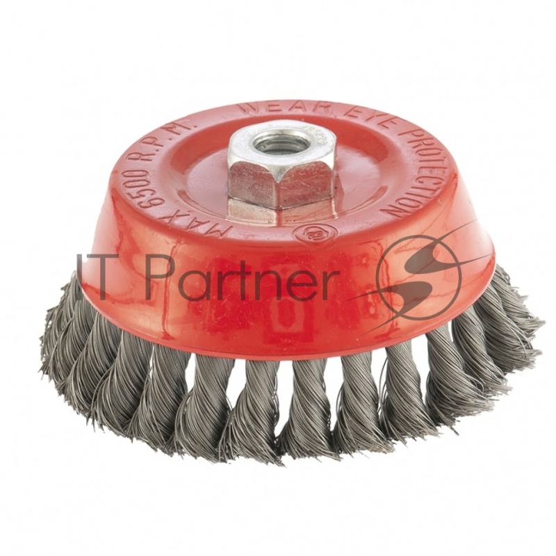 Щетка для УШМ, 125 мм, М14, Чашка, крученая проволока 0,35 мм// Matrix