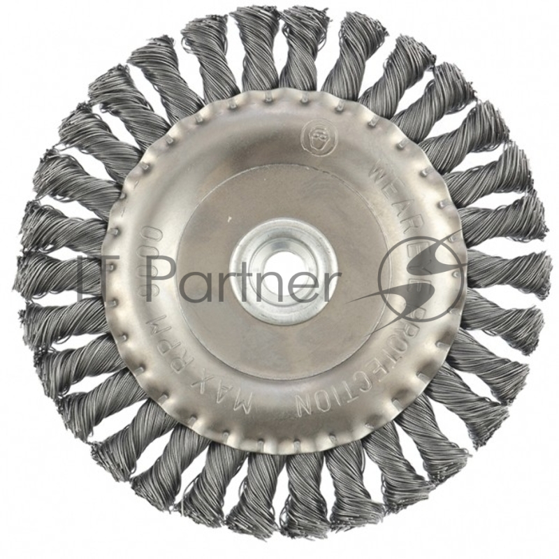 Щетка для УШМ, 150 мм, М14, Плоская, крученая проволока 0,5 мм// Matrix