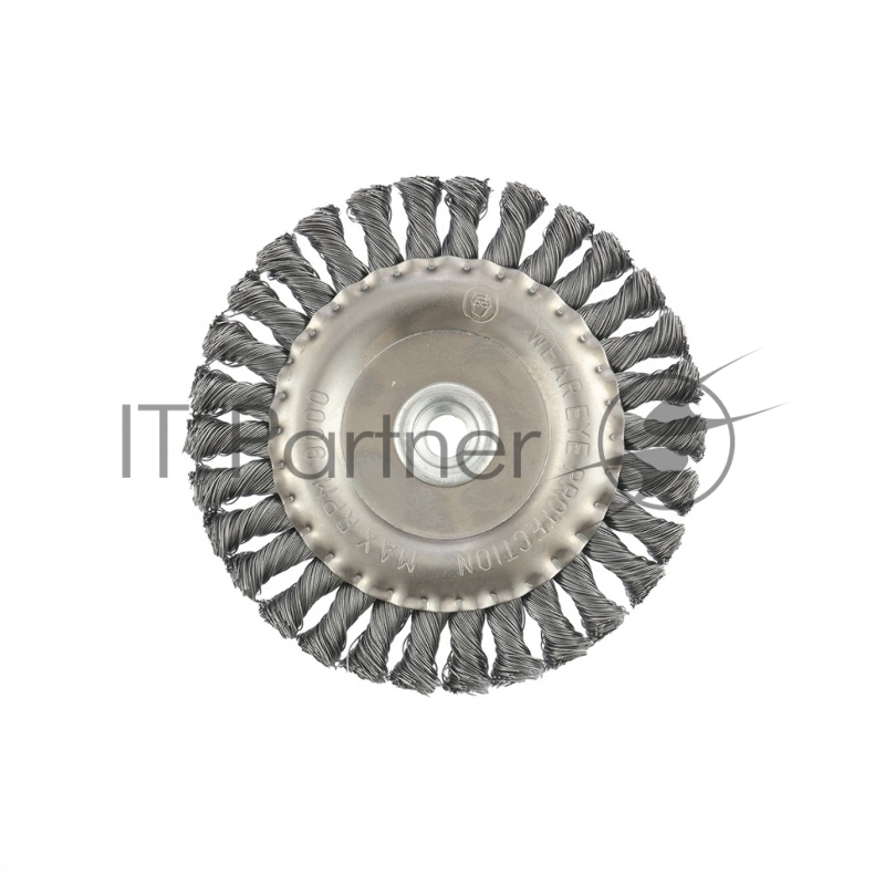 Щетка для УШМ, 150 мм, М14, Плоская, крученая проволока 0,5 мм// Matrix