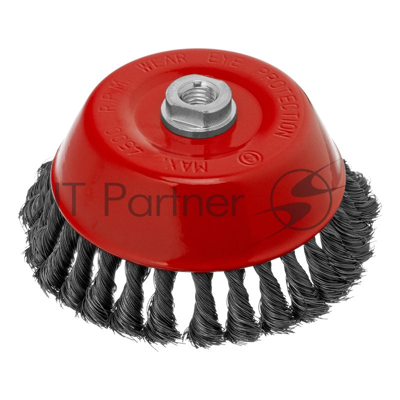 Щетка для УШМ, 150 мм, М14, Чашка, крученая проволока 0,35 мм// Matrix