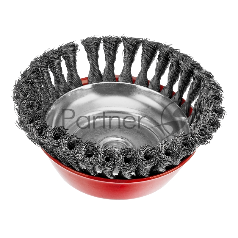 Щетка для УШМ, 150 мм, М14, Чашка, крученая проволока 0,35 мм// Matrix