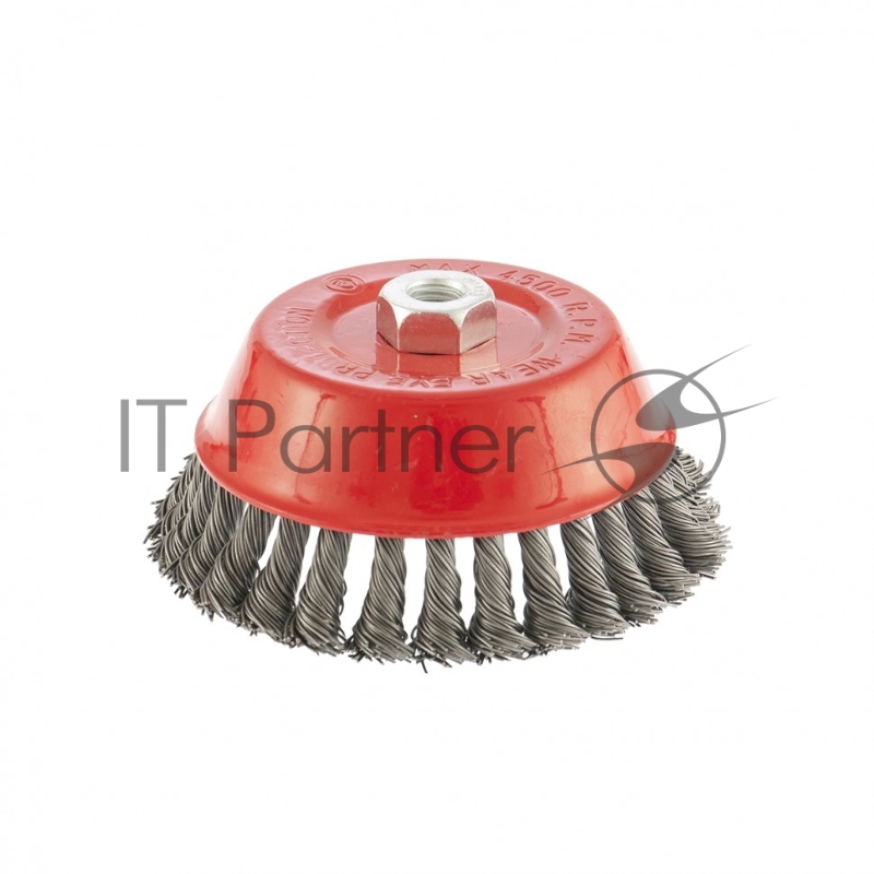 Щетка для УШМ, 150 мм, М14, Чашка, крученая проволока 0,8 мм// Matrix