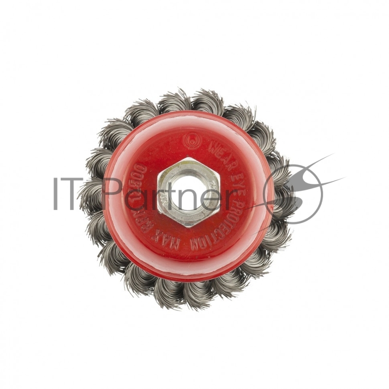 Щетка для УШМ, 75 мм, М14, Чашка, крученая проволока 0,35 мм// Matrix