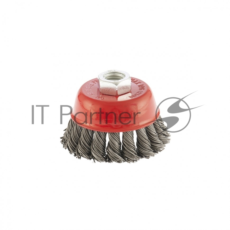 Щетка для УШМ, 75 мм, М14, Чашка, крученая проволока 0,8 мм// Matrix