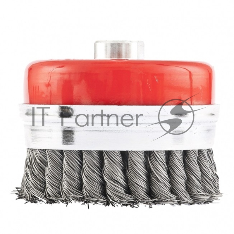 Щетка для УШМ Heavy Duty, 100 мм, М14, Чашка, крученая проволока 0,5 мм// Matrix