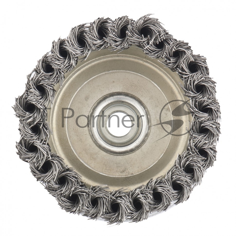 Щетка для УШМ Heavy Duty, 100 мм, М14, Чашка, крученая проволока 0,5 мм// Matrix