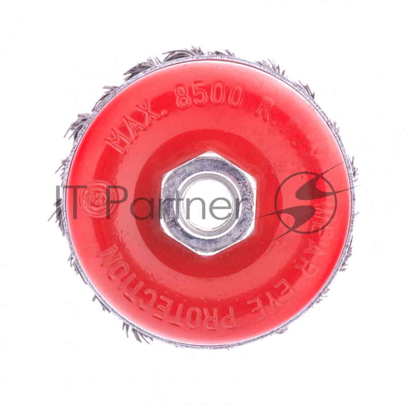 Щетка для УШМ Heavy Duty, 80 мм, М14, Чашка, крученая проволока 0,5 мм// Matrix