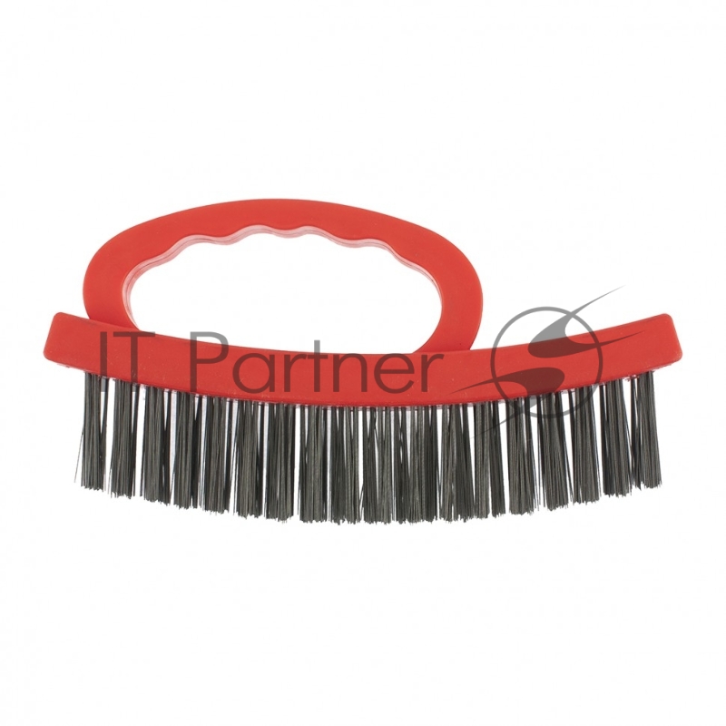 Щетка зачистная 4-х рядная, плоская, пластиковая с рукояткой// Matrix
