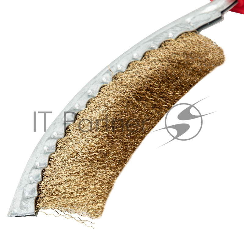 Щетка металлическая изогнутая, пластиковая ручка// Matrix