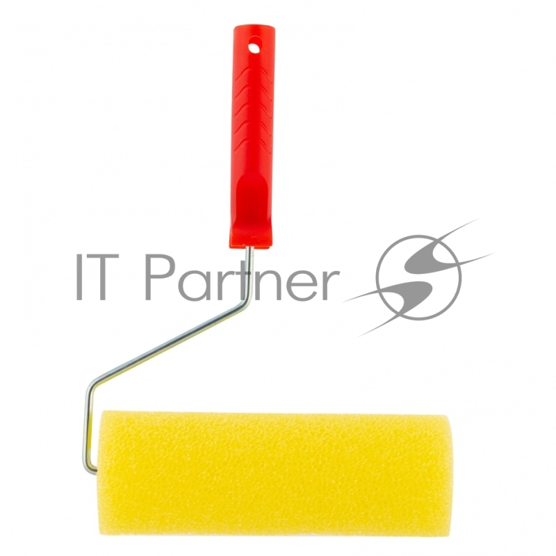 Валик СТРУКТУРНЫЙ поролоновый с ручкой, гладкий, 230 мм, D - 80 мм, D ручки - 6 мм// MTX