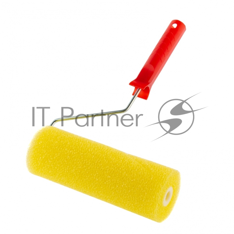 Валик СТРУКТУРНЫЙ поролоновый с ручкой, гладкий, 230 мм, D - 80 мм, D ручки - 6 мм// MTX