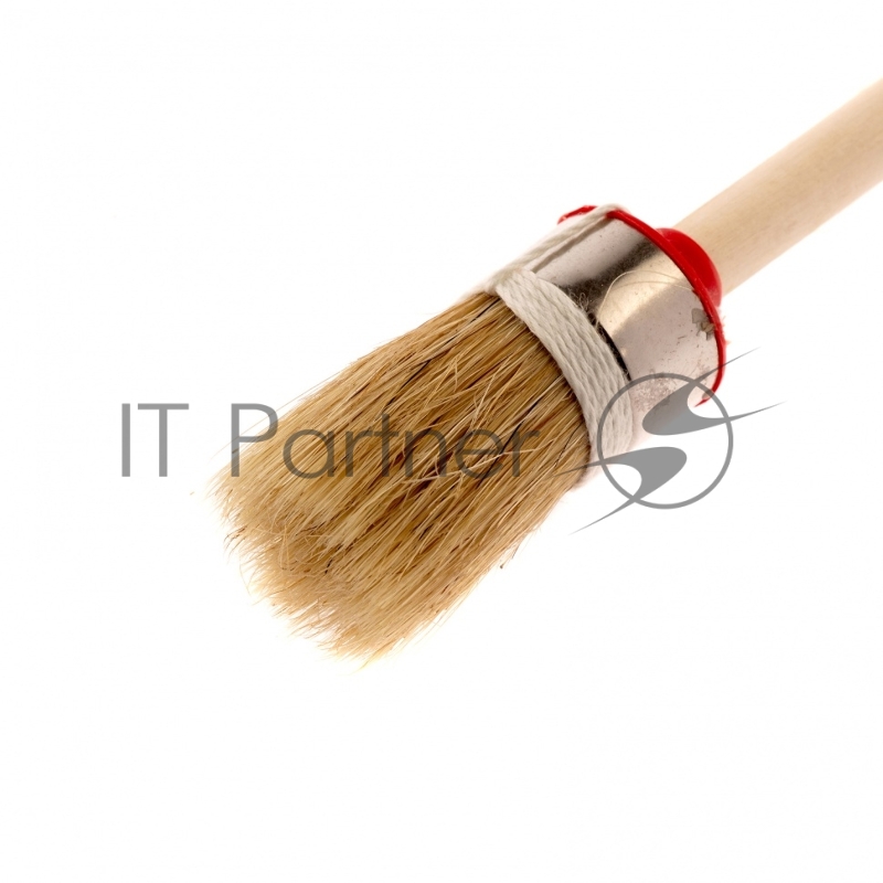 Кисть круглая Профи №4 (25 мм), натуральная щетина, деревянная ручка// MTX