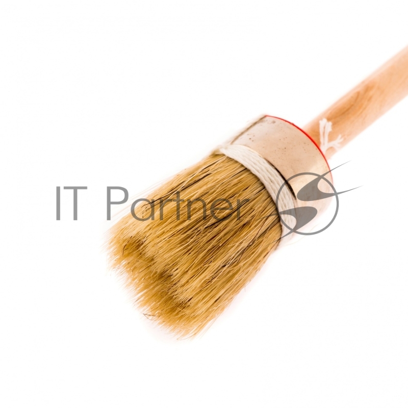 Кисть круглая Профи №6 (30 мм), натуральная щетина, деревянная ручка// MTX