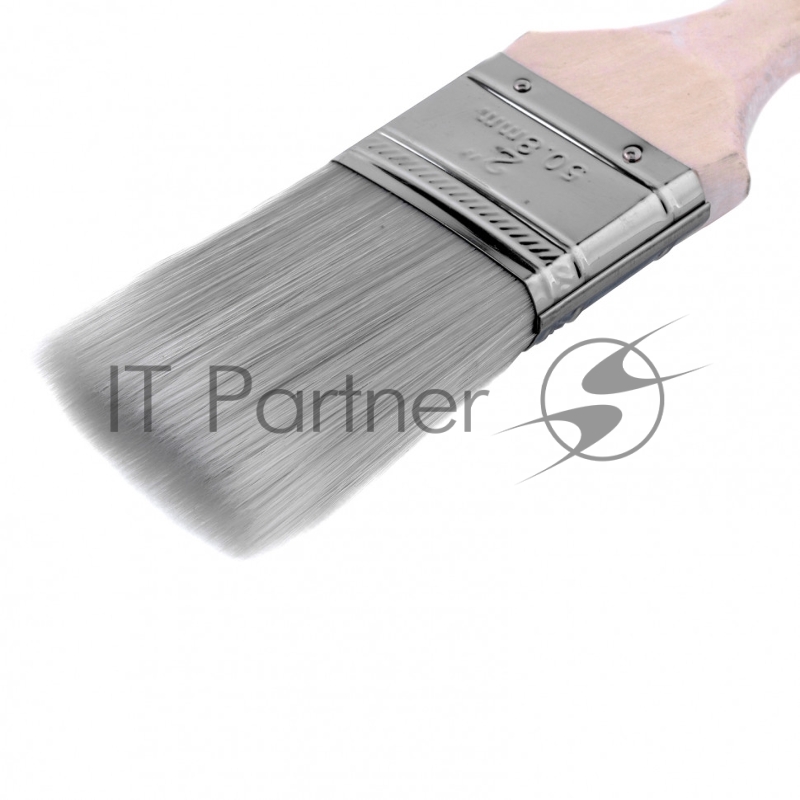 Кисть плоская 2, мягкая платиновая искусственная щетина, деревянная ручка// MTX