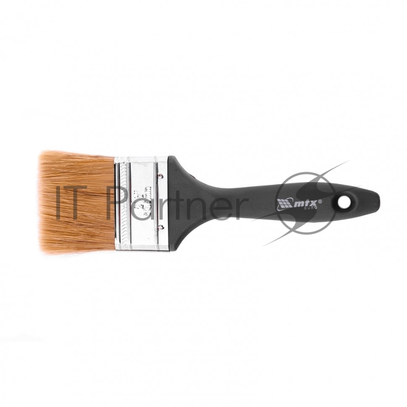 Кисть плоская Евро 2,5, натуральная щетина, пластмассовая ручка// MTX
