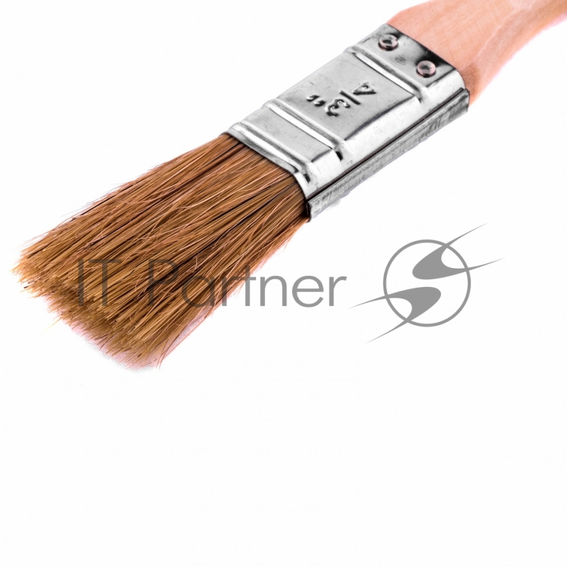 Кисть плоская Евро 3/4, натуральная щетина, деревянная ручка// MTX