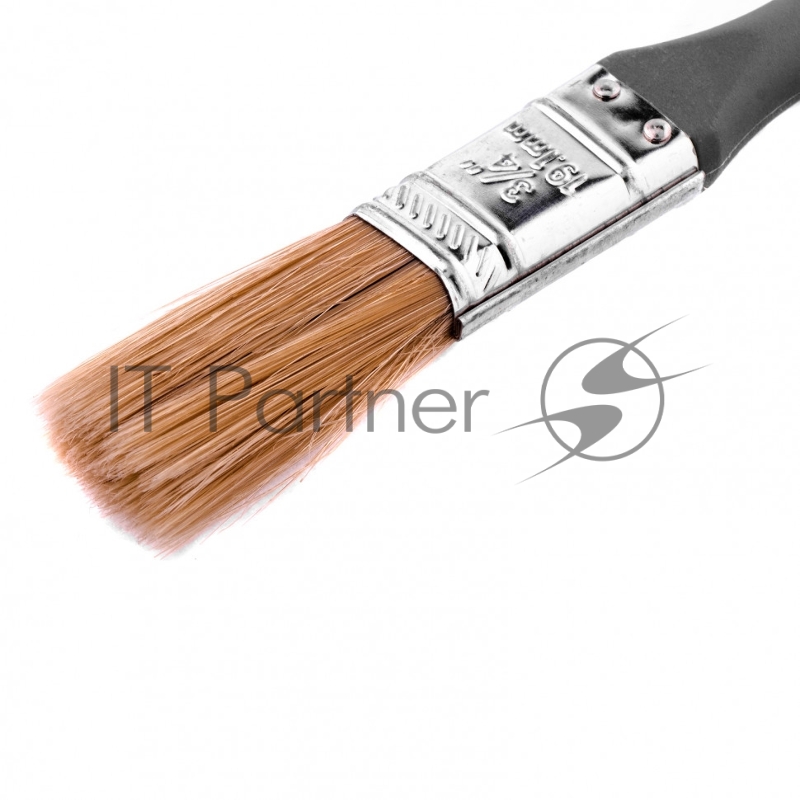 Кисть плоская Евро 3/4, натуральная щетина, пластмассовая ручка// MTX