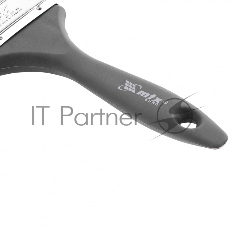 Кисть плоская Евро 3, натуральная щетина, пластмассовая ручка// MTX