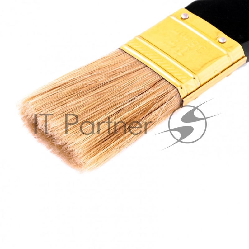 Кисть плоская Профи 1,5, натуральная щетина, деревянная ручка// MTX