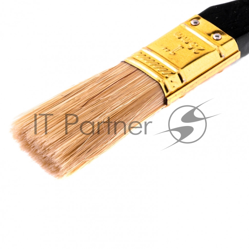 Кисть плоская Профи 1, натуральная щетина, деревянная ручка// MTX