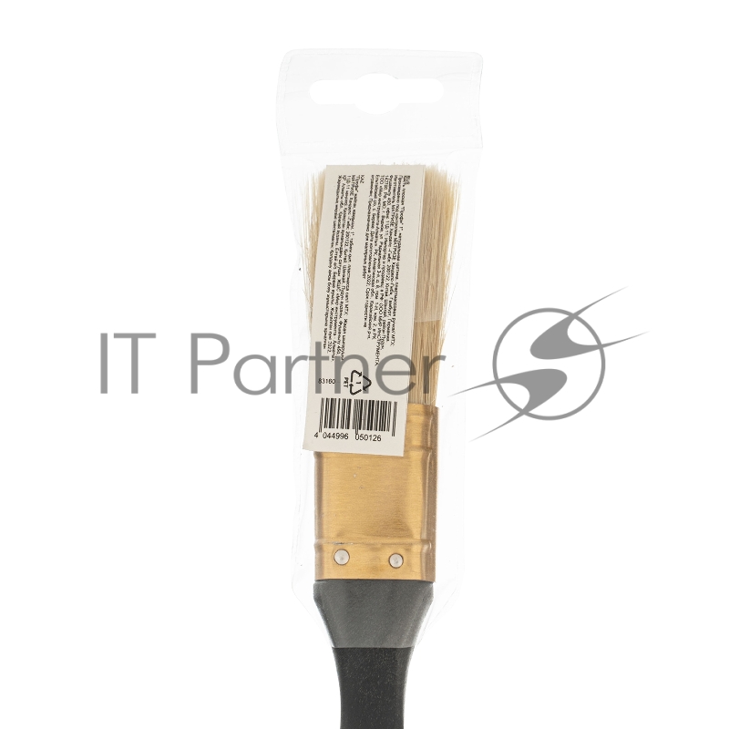 Кисть плоская Профи 1, натуральная щетина, пластмассовая ручка// MTX