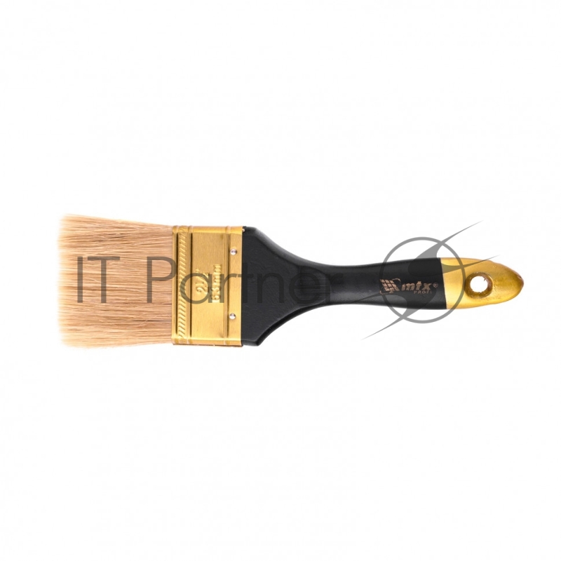 Кисть плоская Профи 2,5, натуральная щетина, деревянная ручка// MTX