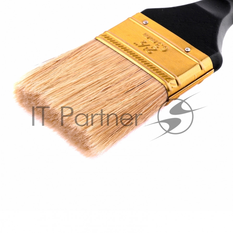 Кисть плоская Профи 2,5, натуральная щетина, деревянная ручка// MTX