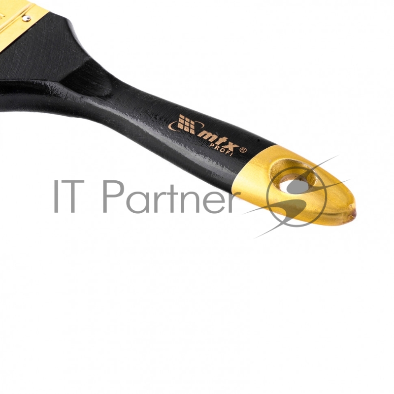 Кисть плоская Профи 2,5, натуральная щетина, деревянная ручка// MTX