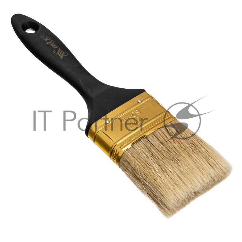 Кисть плоская Профи 2,5, натуральная щетина, пластмассовая ручка// MTX