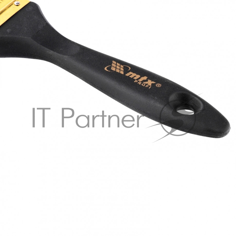 Кисть плоская Профи 2, натуральная щетина, пластмассовая ручка// MTX