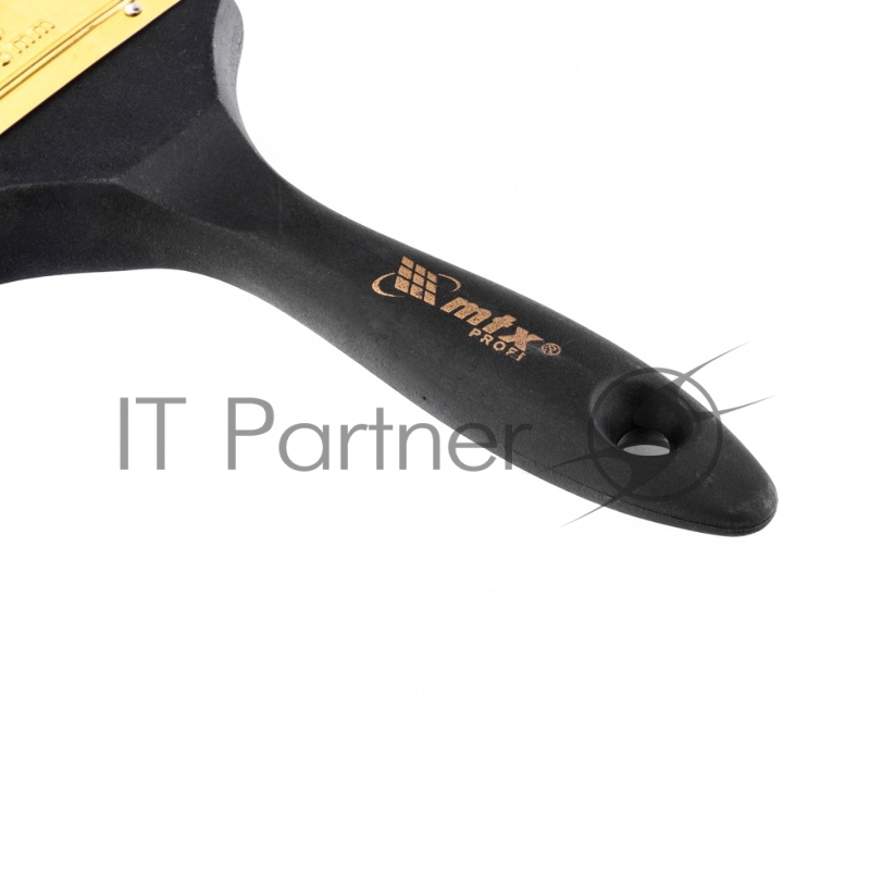 Кисть плоская Профи 3, натуральная щетина, деревянная ручка// MTX