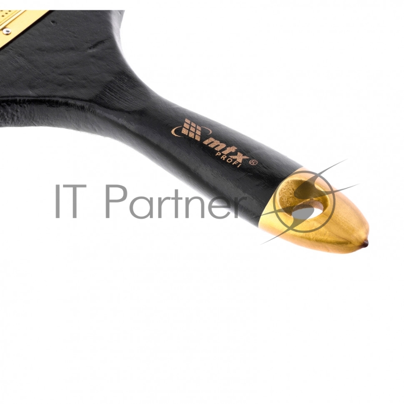 Кисть плоская Профи 4, натуральная щетина, деревянная ручка// MTX