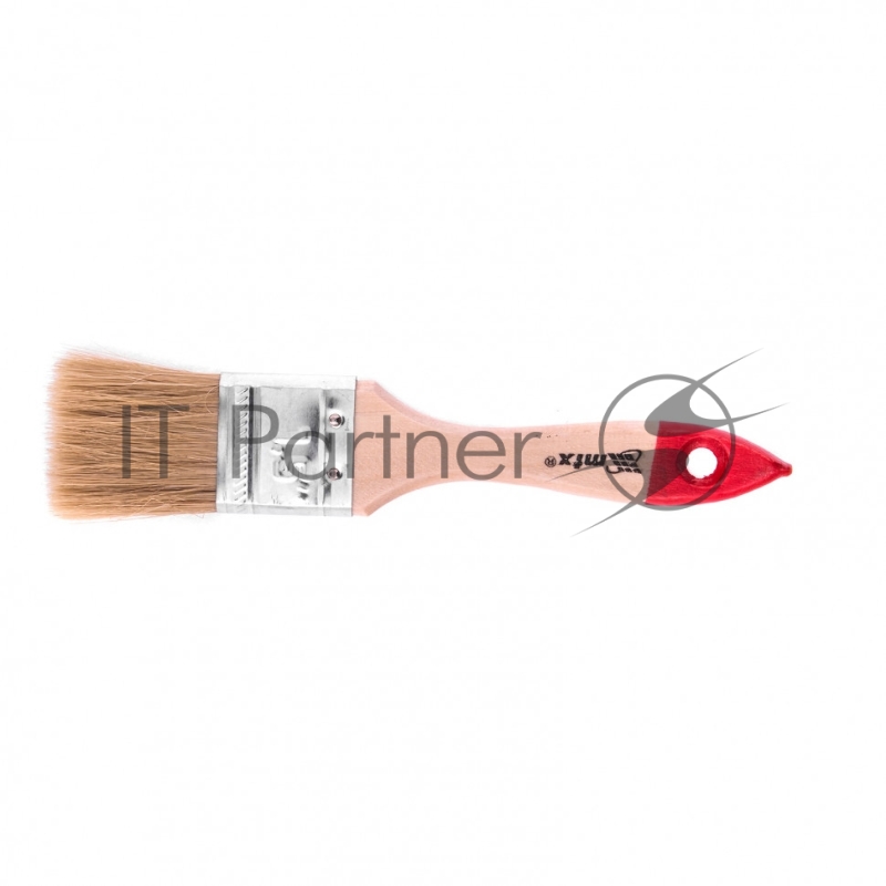 Кисть плоская Стандарт 1,5 (38 мм), натуральная щетина, деревянная ручка// MTX