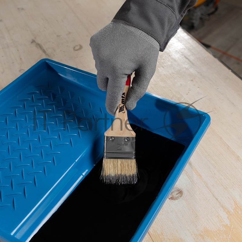 Кисть плоская Стандарт 2 (50 мм), натуральная щетина, деревянная ручка// MTX