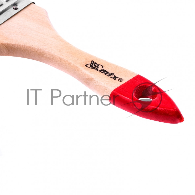 Кисть плоская Стандарт 2,5 (63 мм), натуральная щетина, деревянная ручка// MTX